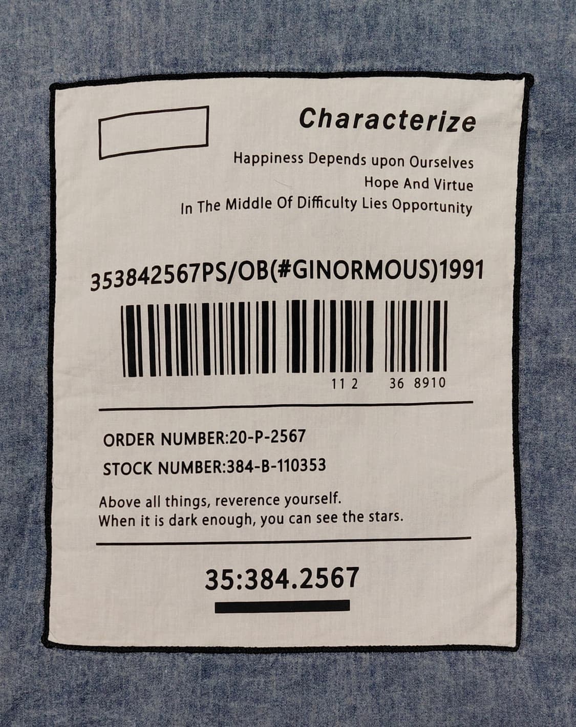 [F] 일본 브랜드 GORGE 빅패치 데님 반팔 셔츠 (오버핏/중청) 상품이미지6