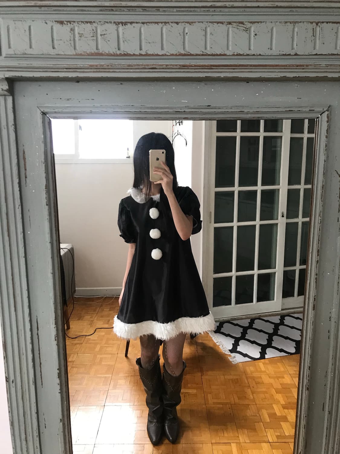 vintage fur one-piece 상품이미지3