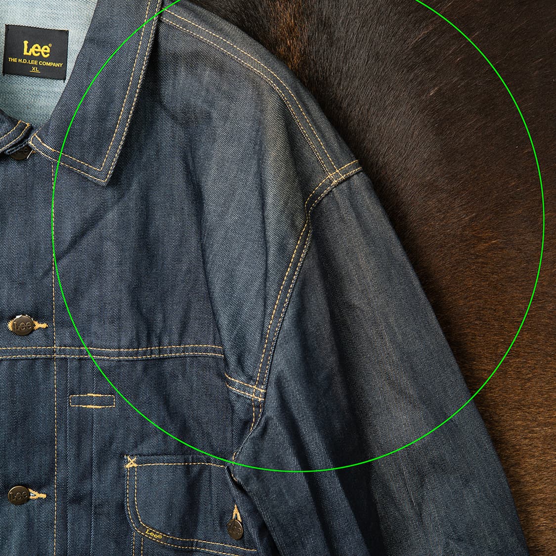 [XL] Lee 코듀라 오버사이즈 핏 데님 트러커 자켓  상품이미지3