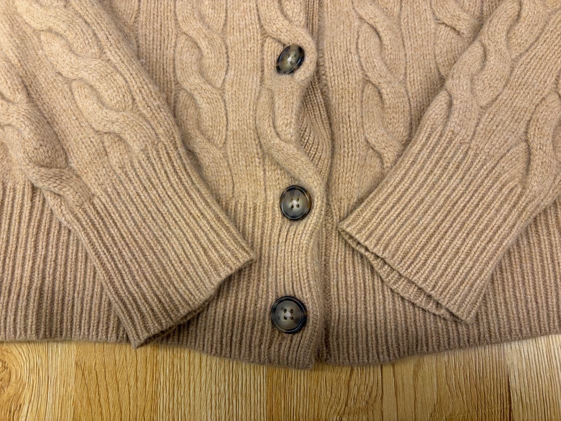 [xs]여성 폴로 랄프로렌 케이블 니트 가디건 베이지 상품이미지3