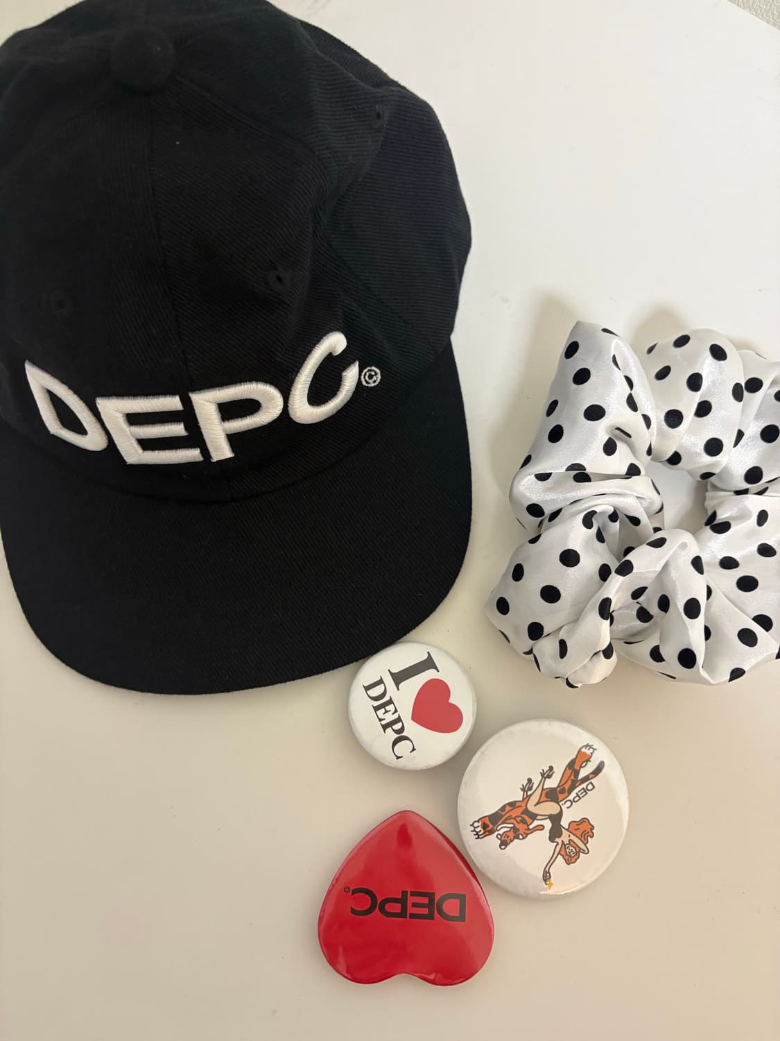 뎁크 볼캡 모자 뱃지 스크런치 일괄 상품이미지2