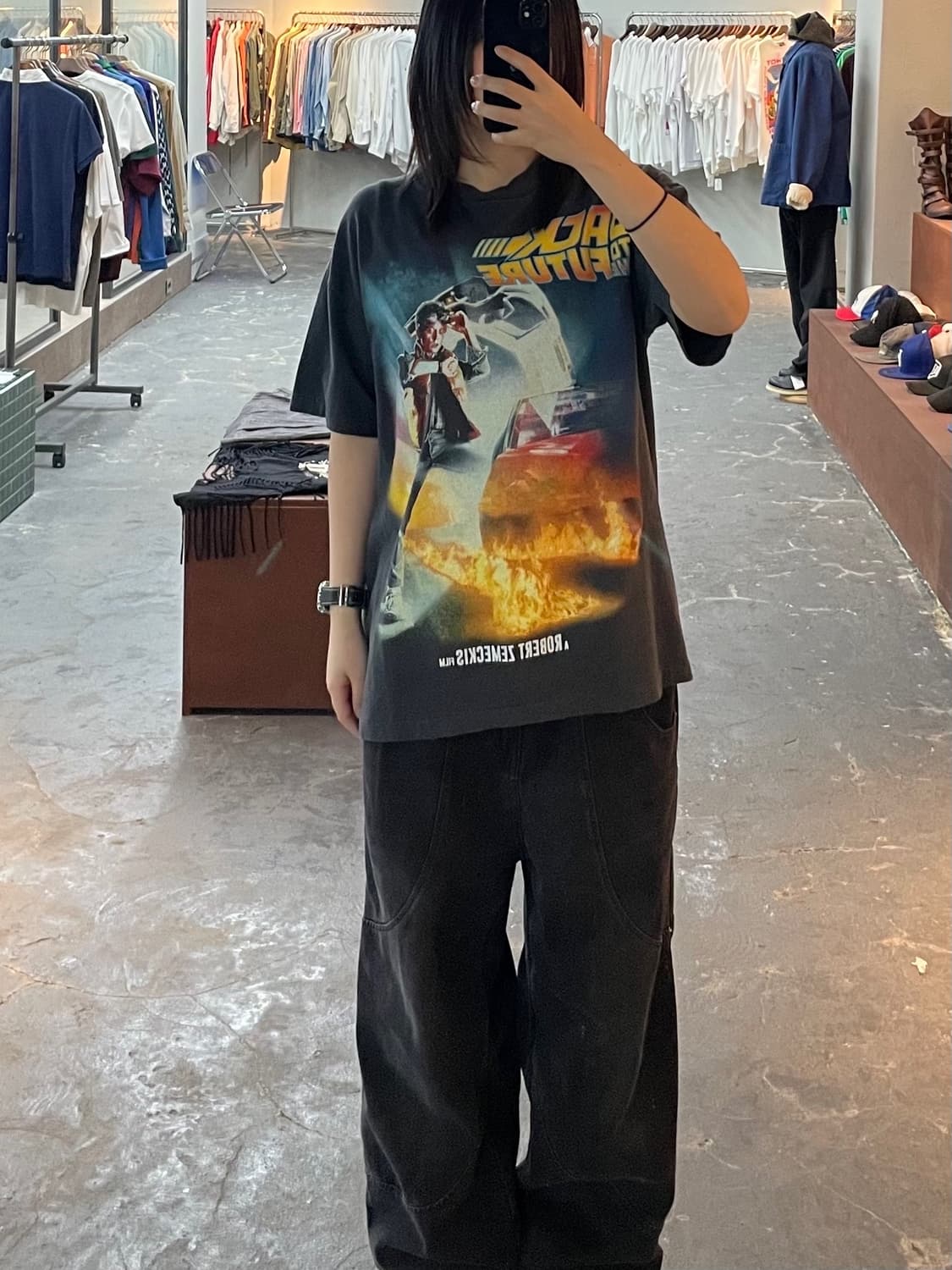 백투더 퓨처 프린팅 반팔 H1239 상품이미지1