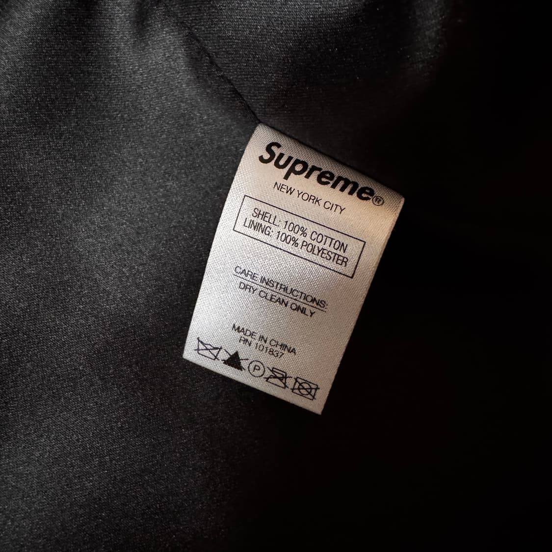 슈프림 벨벳 초어 코트 카우 L 상품이미지5