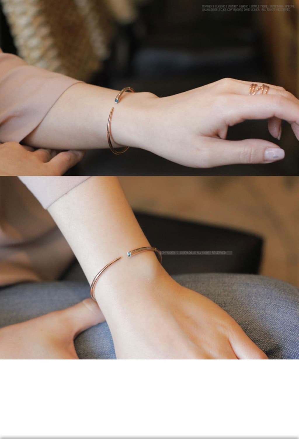 14k 오픈사이드 다이아뱅글팔찌 상품이미지3