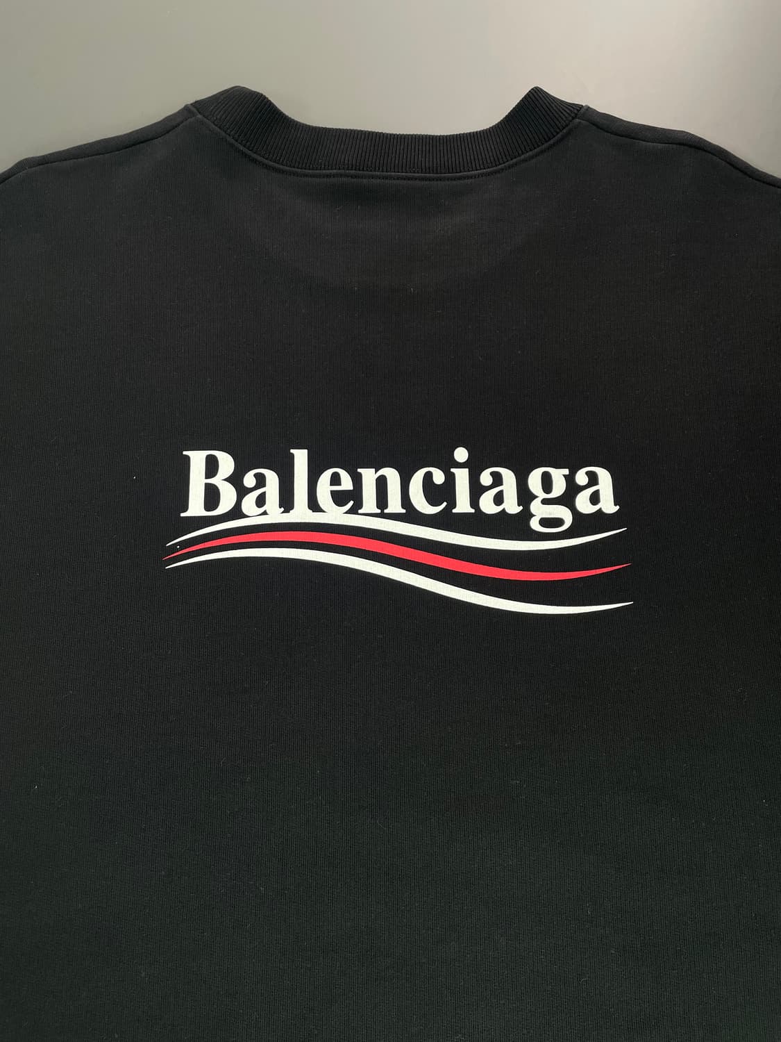 [XXL] 발렌시아가 폴리티컬 웨이브로고 맨투맨 스웻셔츠 상품이미지5