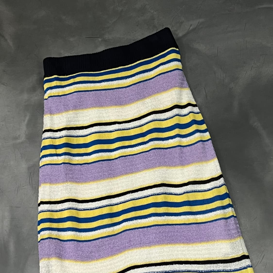  빔즈 스트라이프 니트 롱 스커트 y15801 상품이미지3