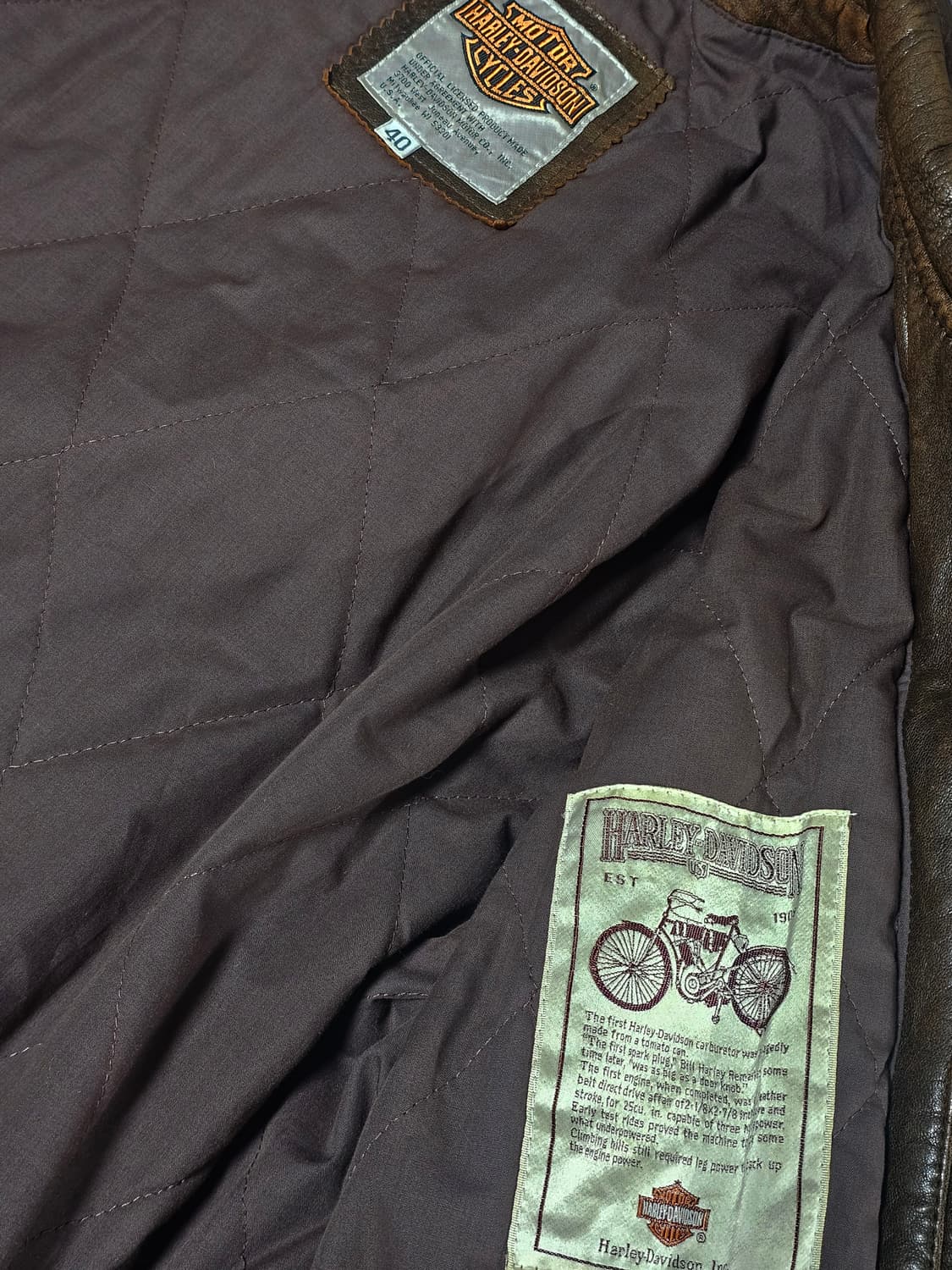 할리데이비슨 플라이트 레더 자켓 40 상품이미지5