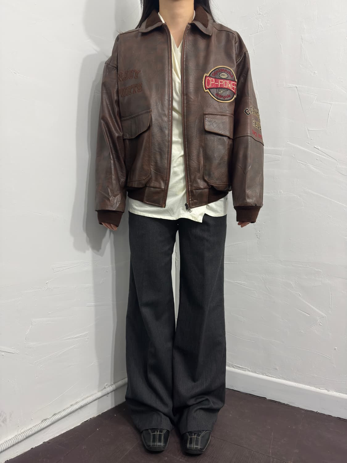 capricorn club heavy leather jacket 상품이미지2