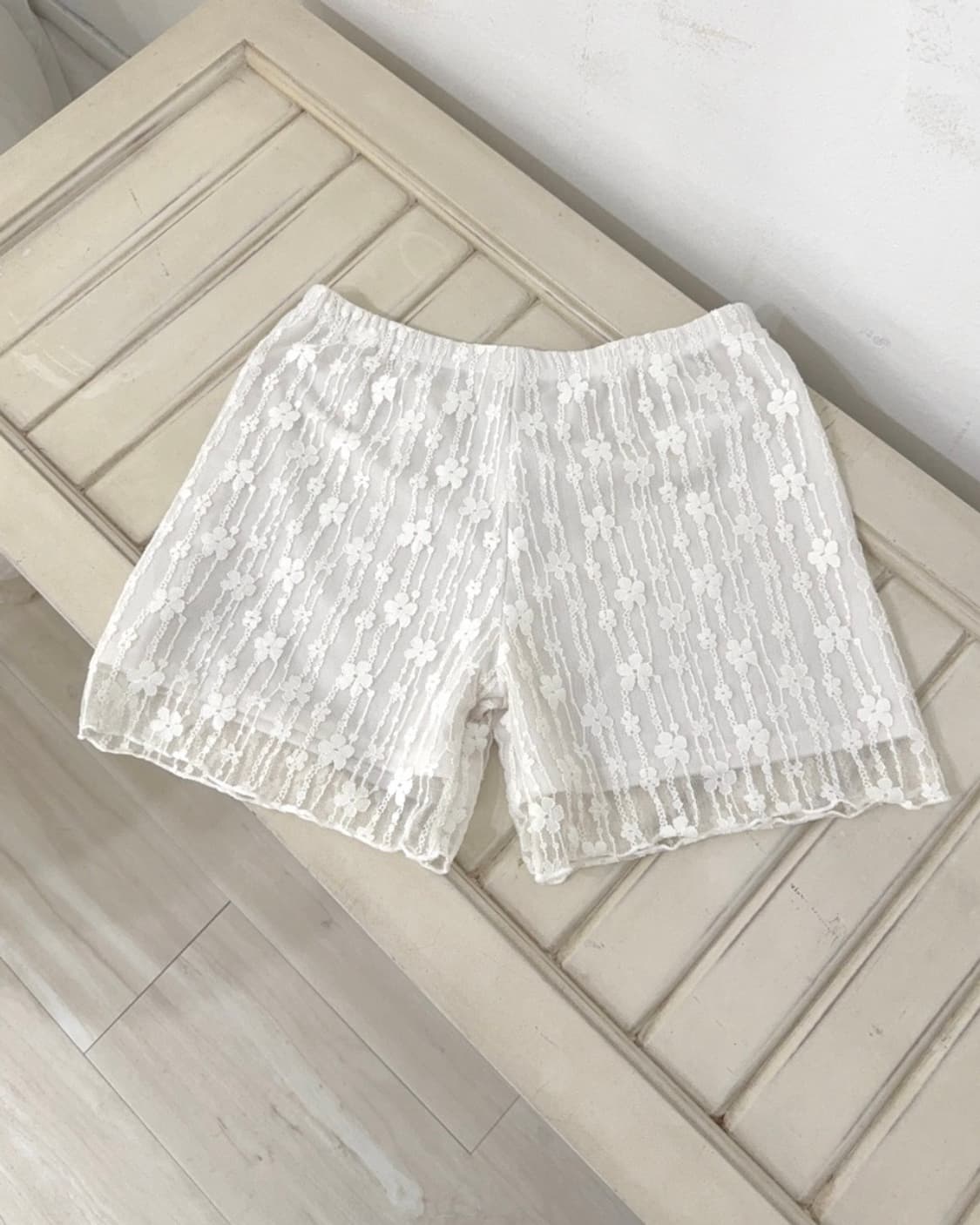 White lace pants 상품이미지4