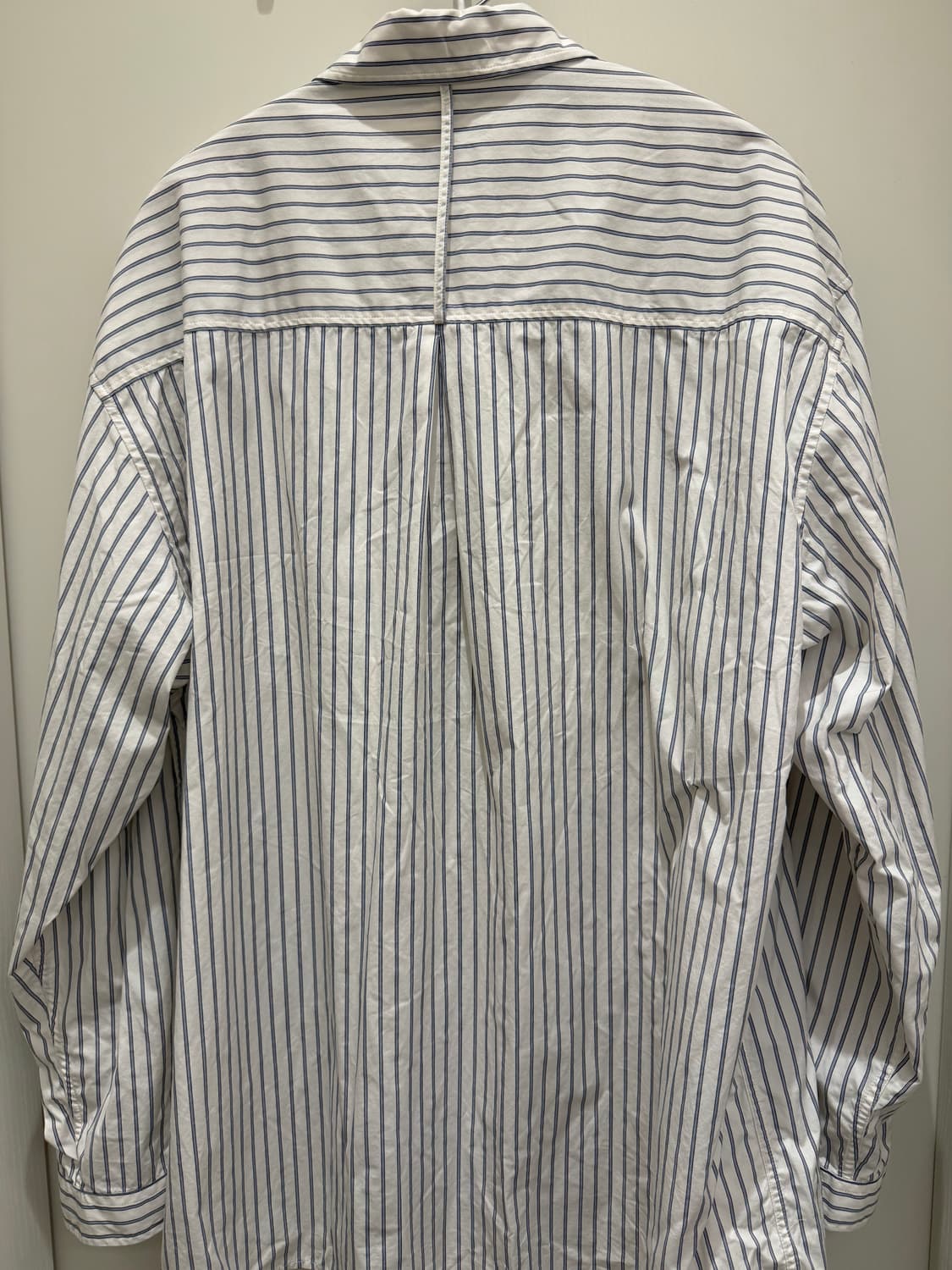 유스 스트라이프 셔츠 아이보리 m 상품이미지3