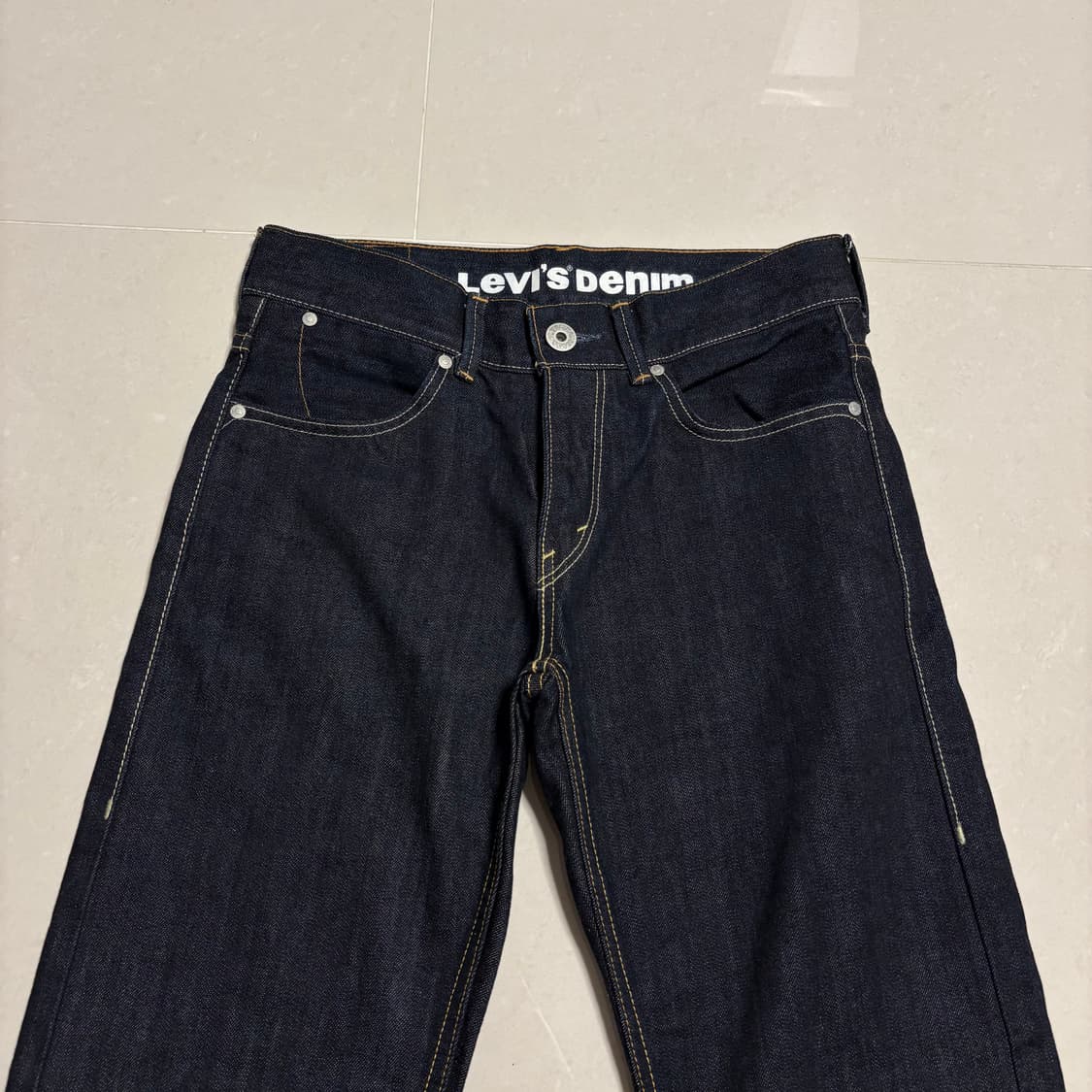정품 리바이스 523 스트레이트 스티치 진 생지 데님팬츠 청바지 30인치 상품이미지8