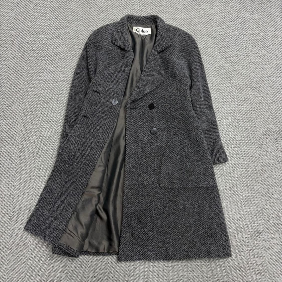 끌로에 헤링본 더블 울코트 v1553 상품이미지3