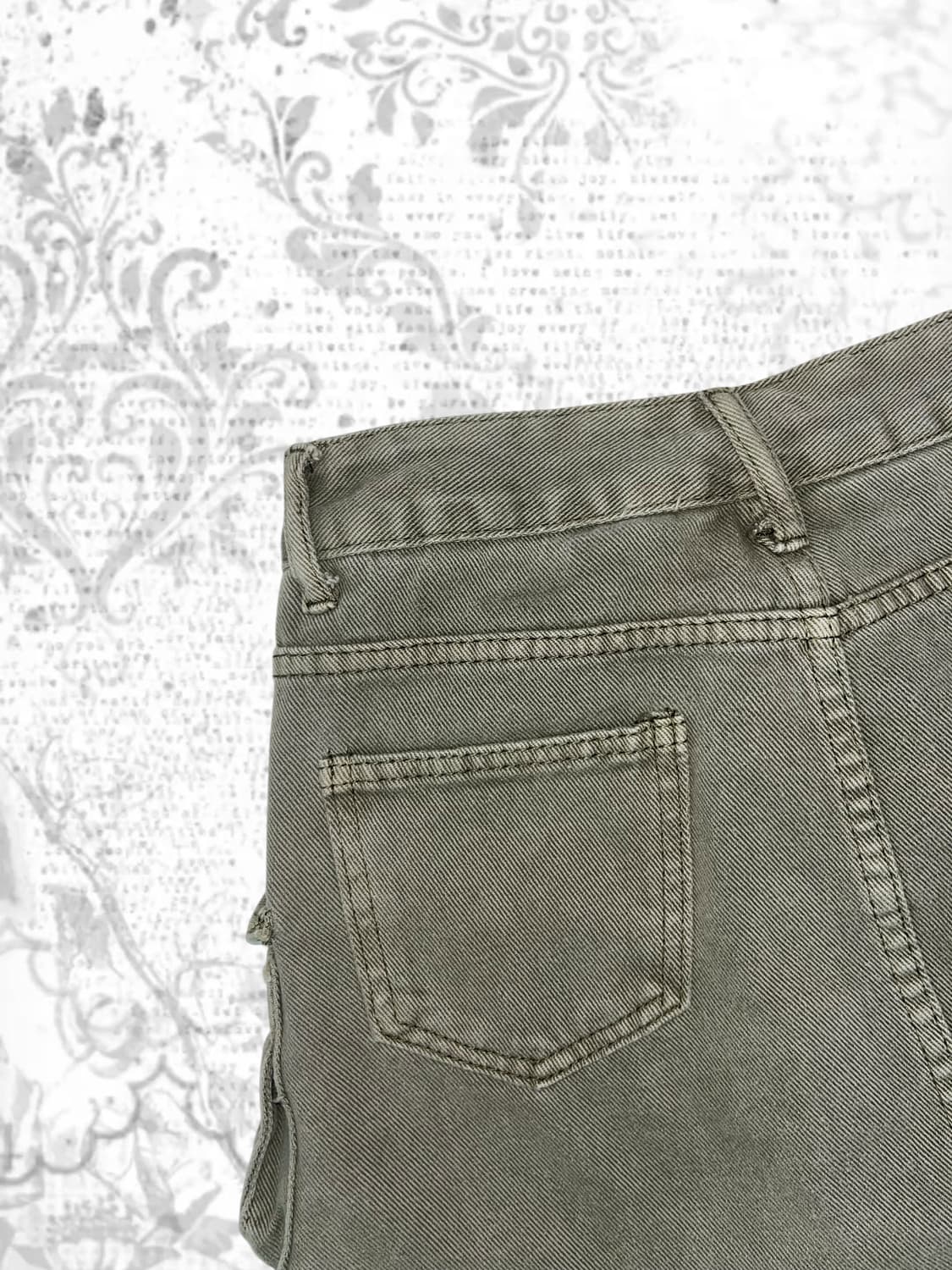 soldier cargo denim skirts 상품이미지5