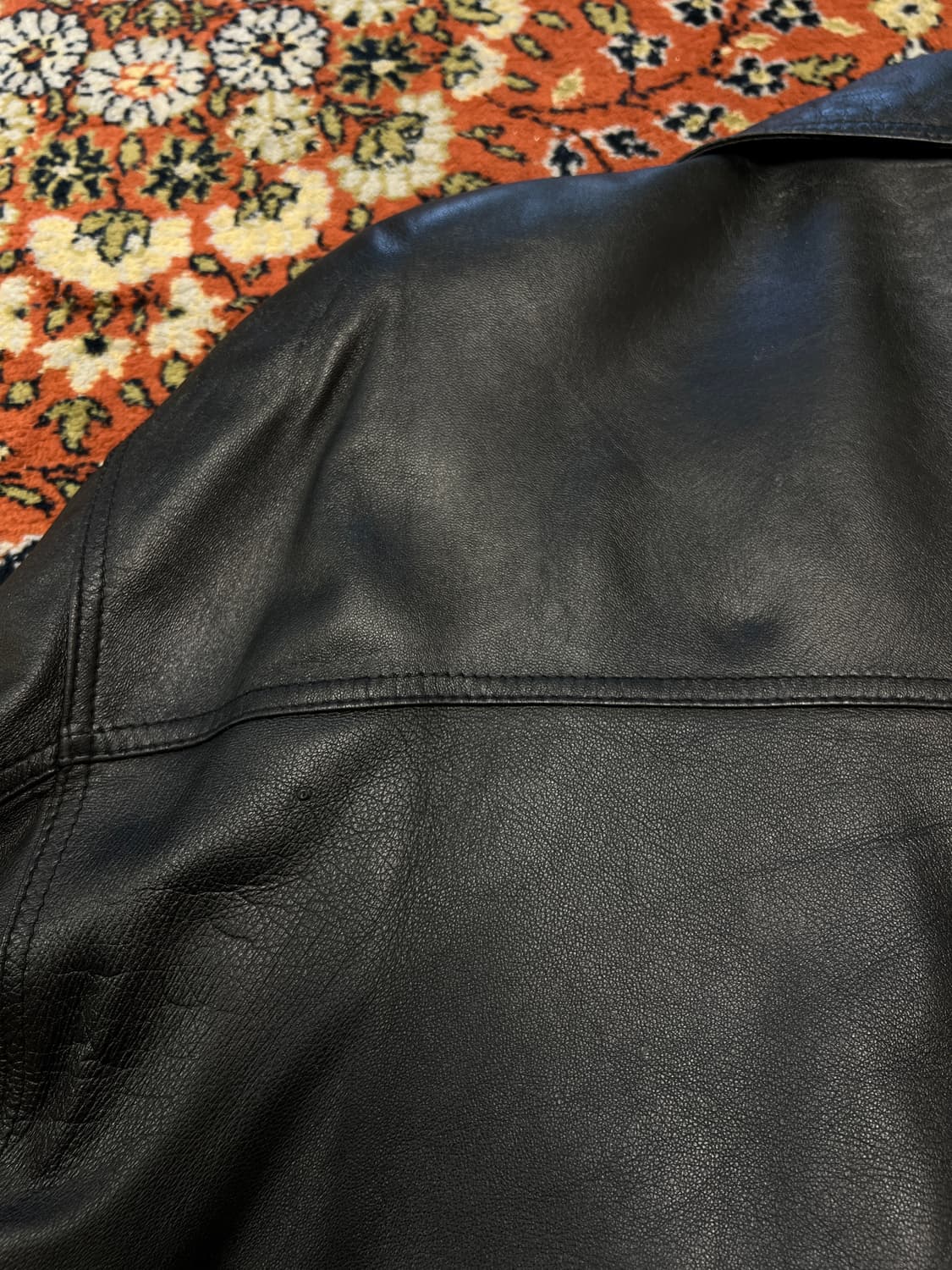 [105] Vautoun 빈티지 램스킨 하프 가죽 자켓 상품이미지7