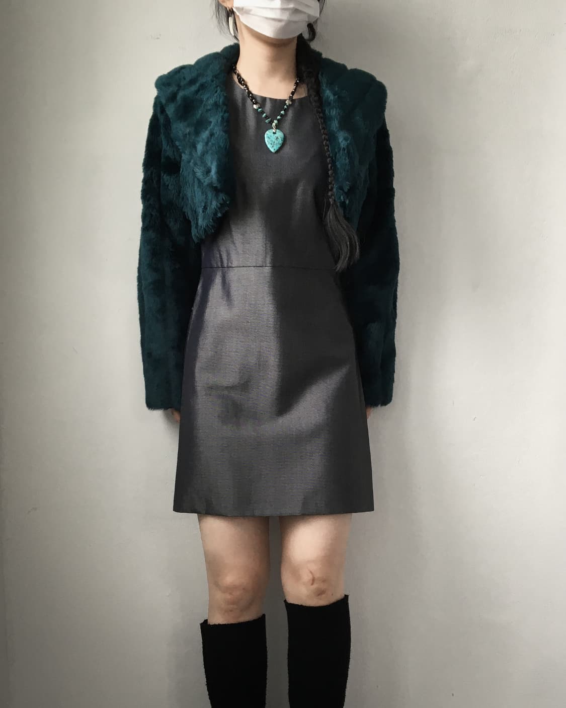 Fake fur bolero jacket 상품이미지5