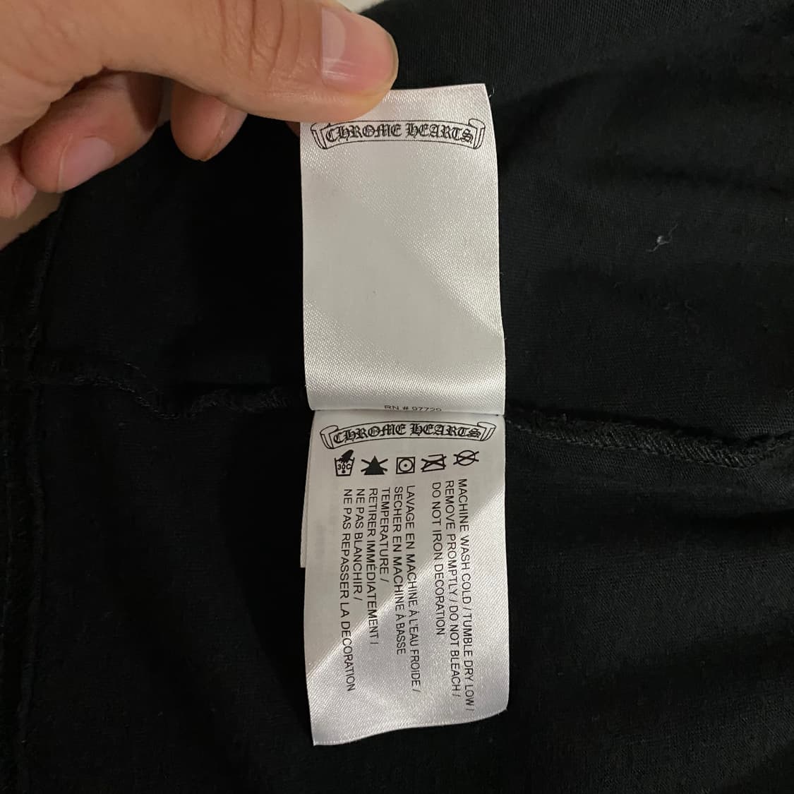 [XL] 크롬하츠 숏슬리브 포켓 크루 반팔 티셔츠 블랙 상품이미지7