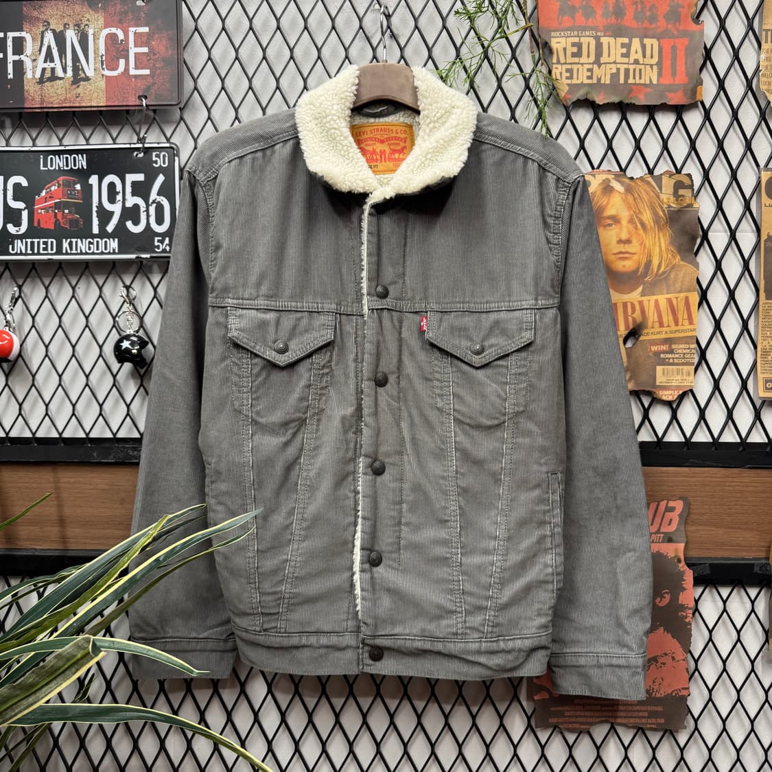 리바이스 타입 3 쉐르파 코듀로이 트러커 자켓 그레이 M 상품이미지1