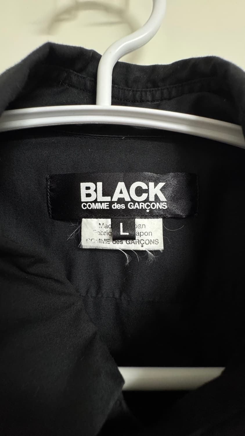 [L] 꼼데가르송 블랙 하이브리드 셔츠 블랙 상품이미지4