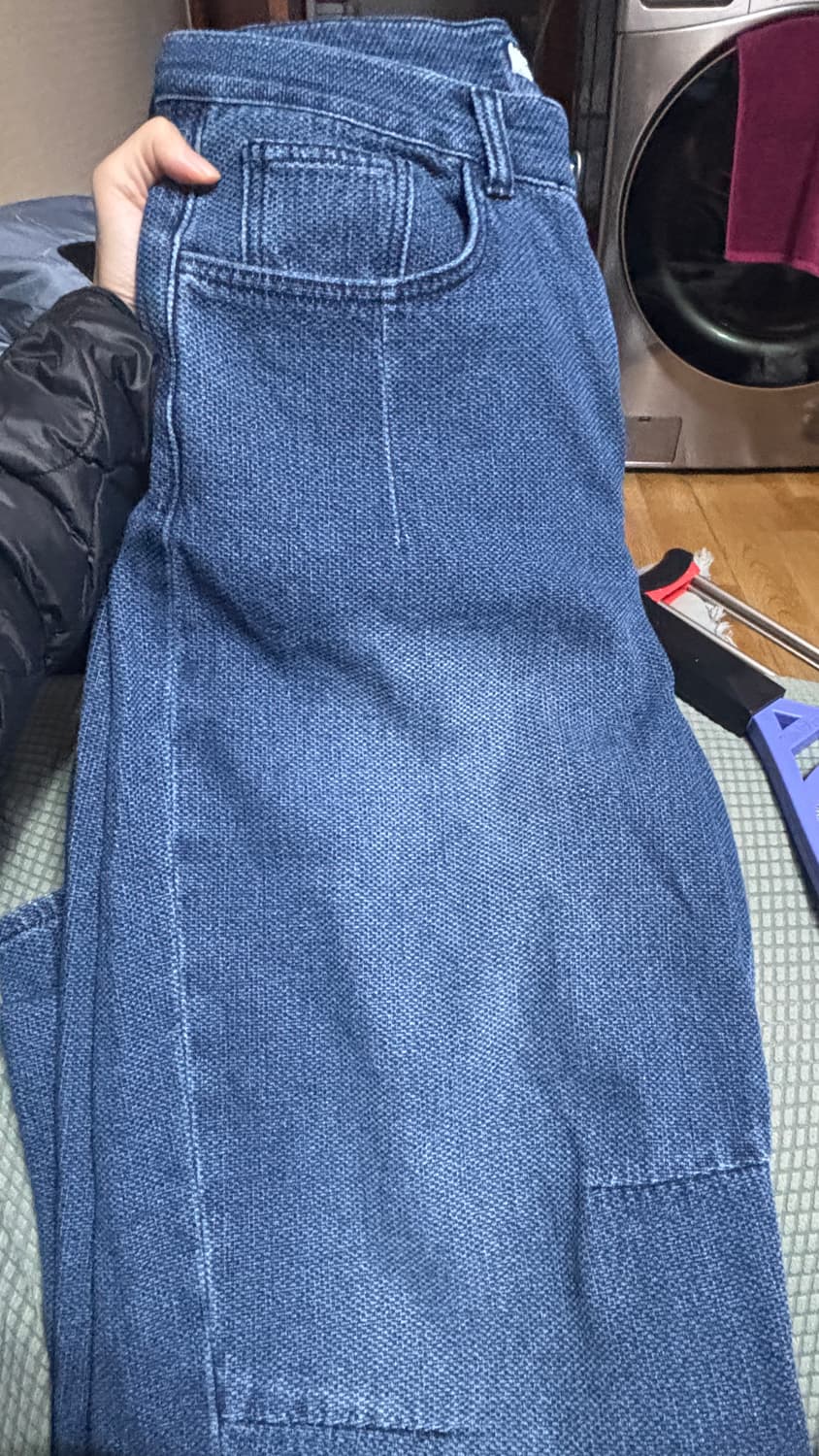 교환or판매) 999휴머니티 av플리츠 미디엄 블루 M 상품이미지2