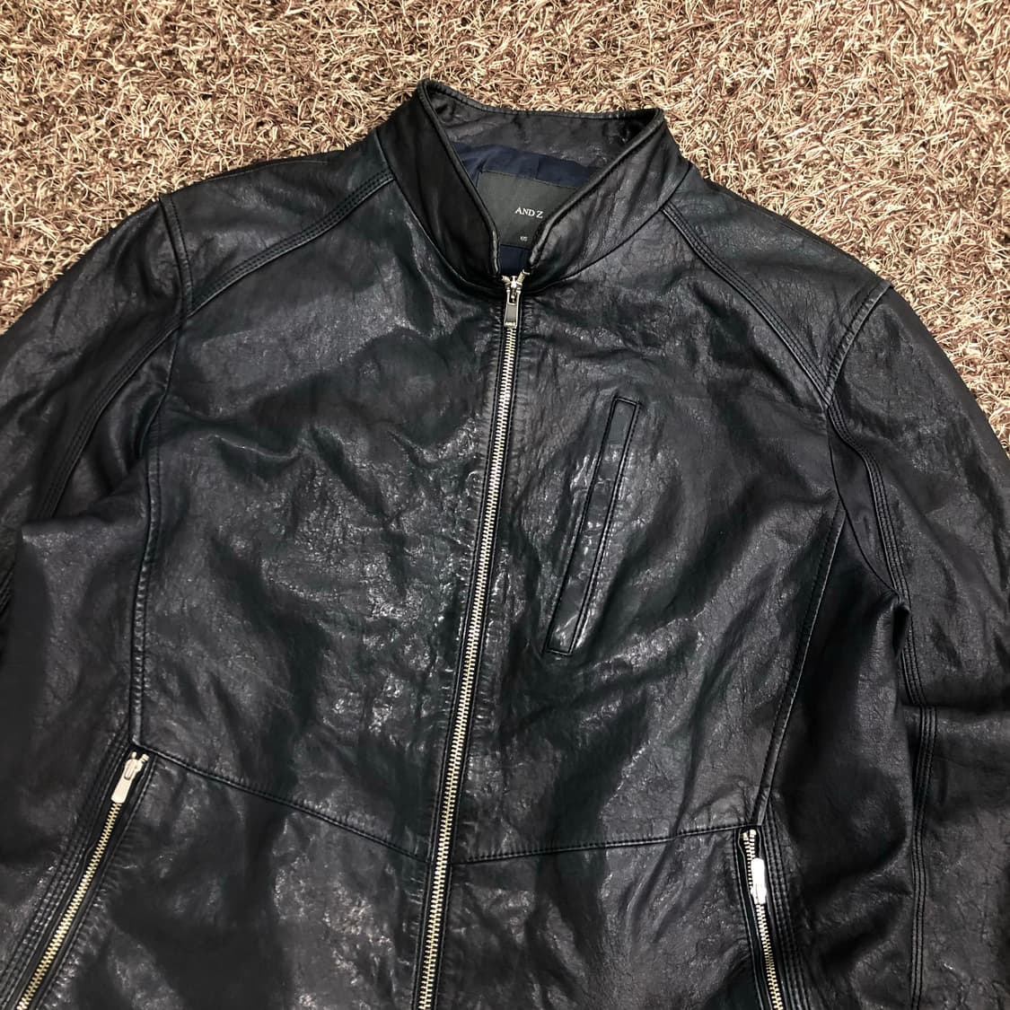 앤드지 양가죽 집업 레더 가죽 자켓 상품이미지2