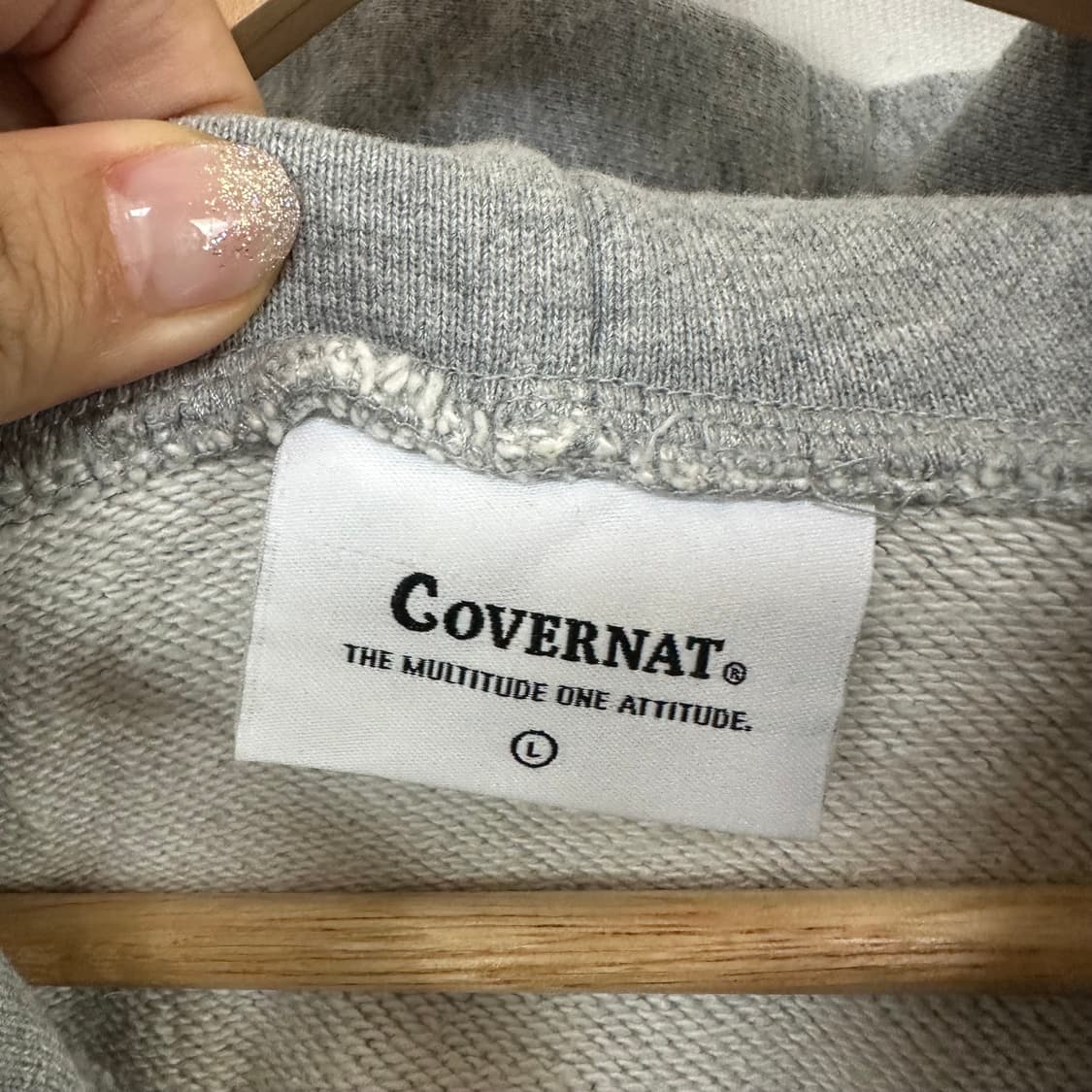 커버낫 남성 후드집업 그레이 L  100 상품이미지9