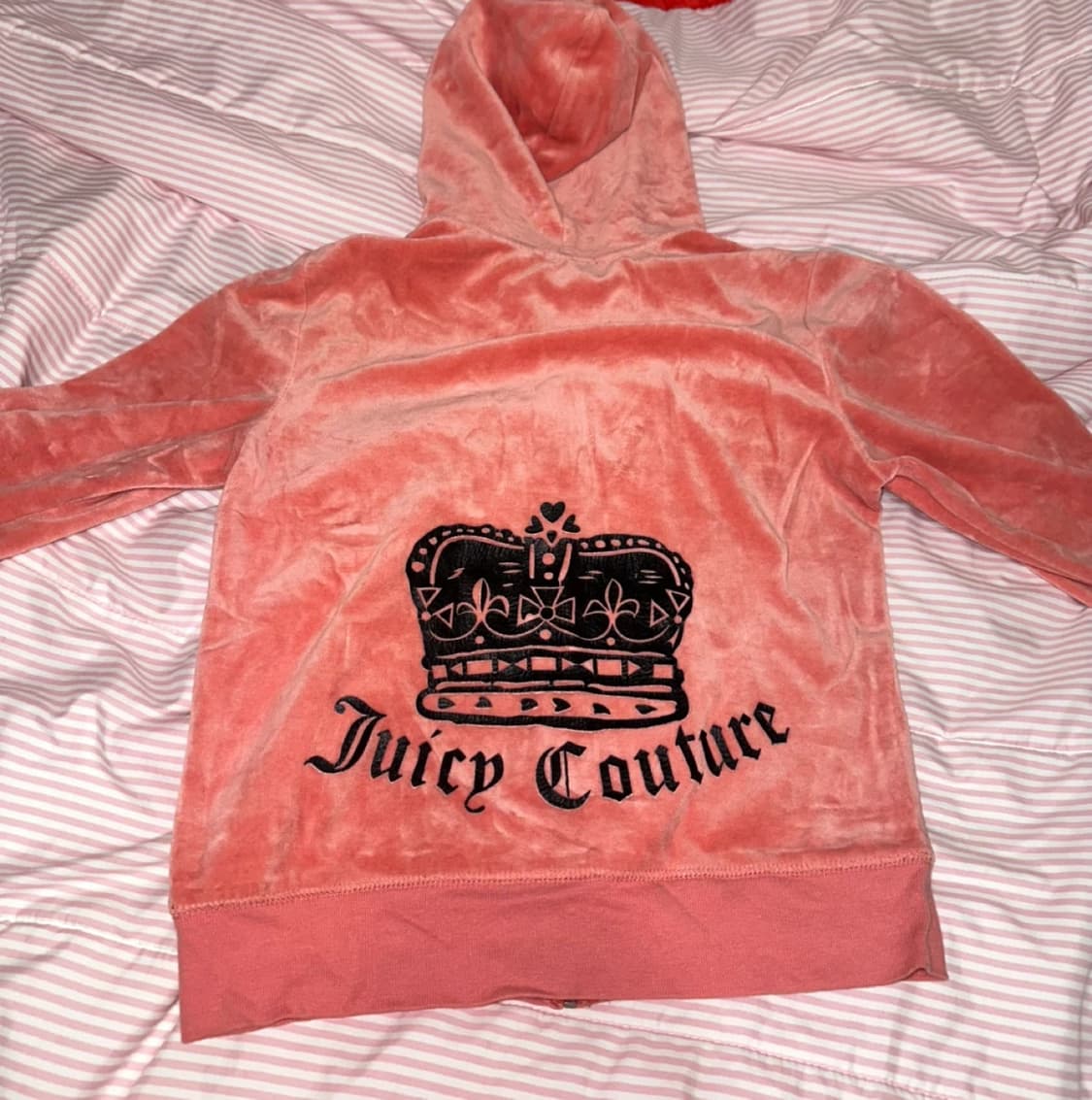 쥬시꾸뛰르 핑크벨벳 후드집업 갸루템 M 상품이미지1