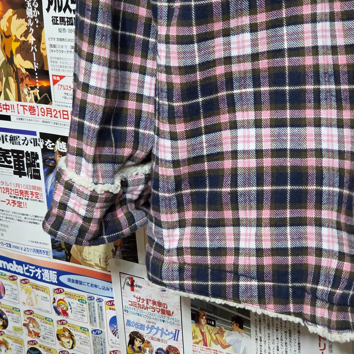 컨버스 JPN 퍼 포인트 핑크 웨스턴 체크 셔츠 상품이미지4