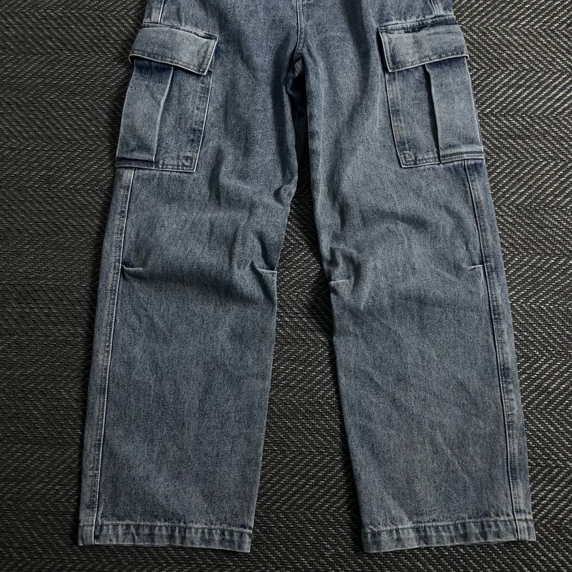 ESN 빈티지 워시드 유틸리티 데님 카고 팬츠y 3929 상품이미지3