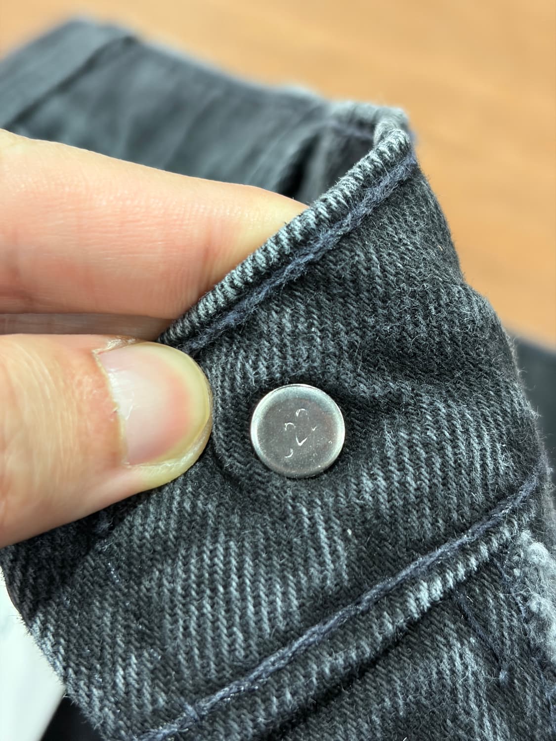 J32 90s USA 리바이스 550 흑청 데님팬츠 40X30 상품이미지6