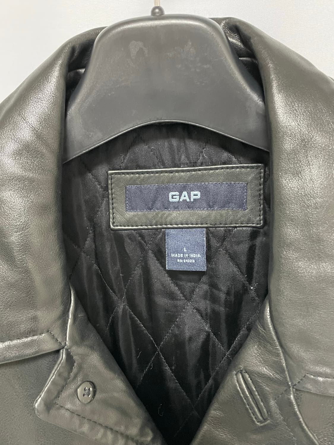 [D.O Archives] 90s 올드갭 레더 카코트 블랙(L) 상품이미지2