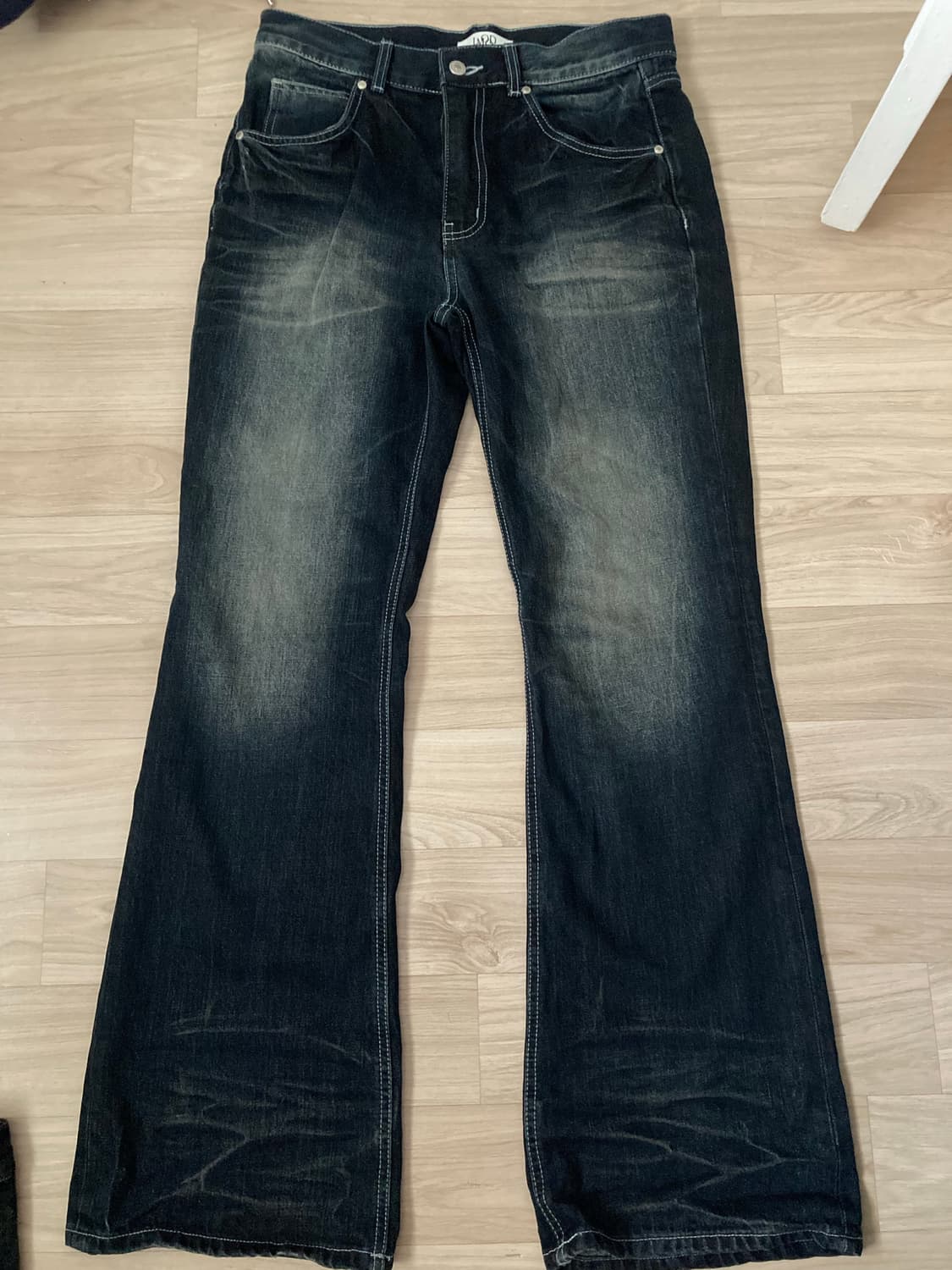 엘무드 슬래시 플레어 데님 트루블루 청바지 상품이미지6