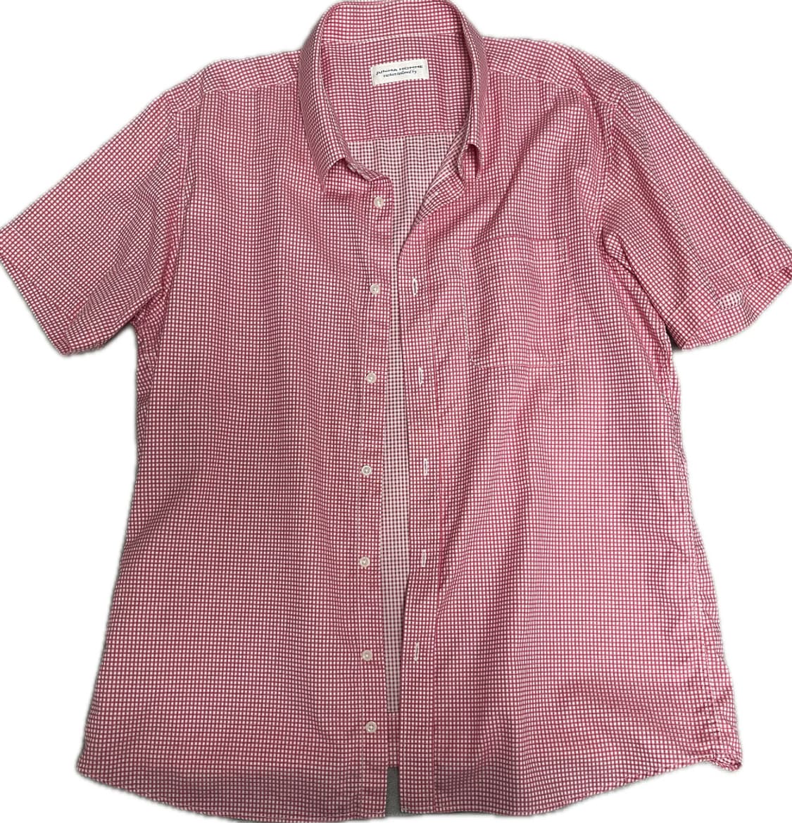 체크 반팔 셔츠 (junma homme 맞춤제작) 상품이미지1