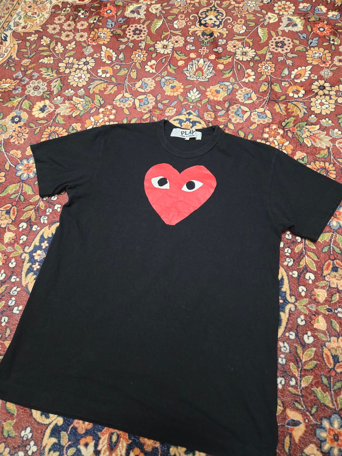 꼼데가르송 PLAY 빅 하트 프린트 반팔 티셔츠(XL,공용) 상품이미지2