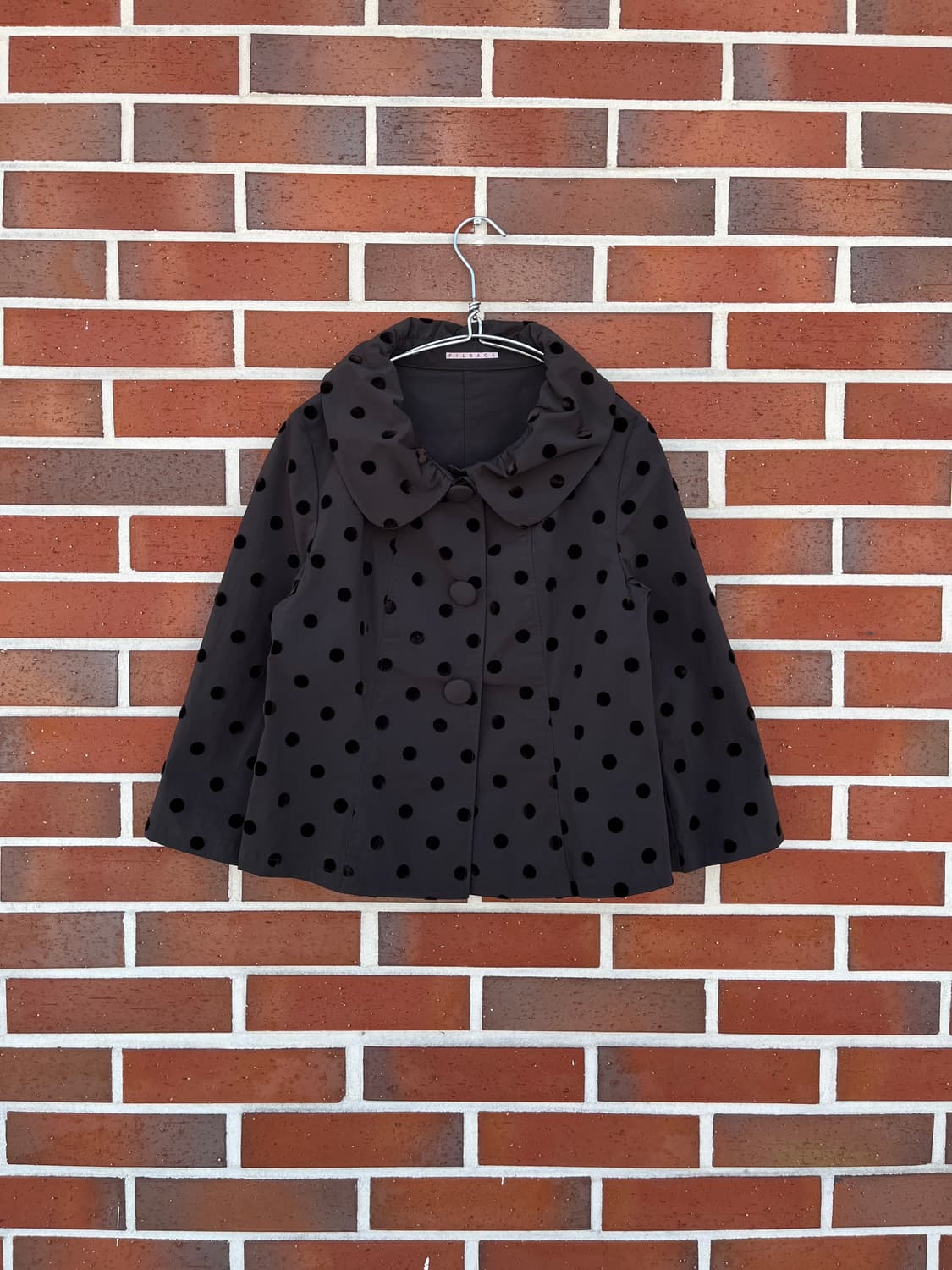 Vintage (japan made) 도트 나일론 자켓  상품이미지1