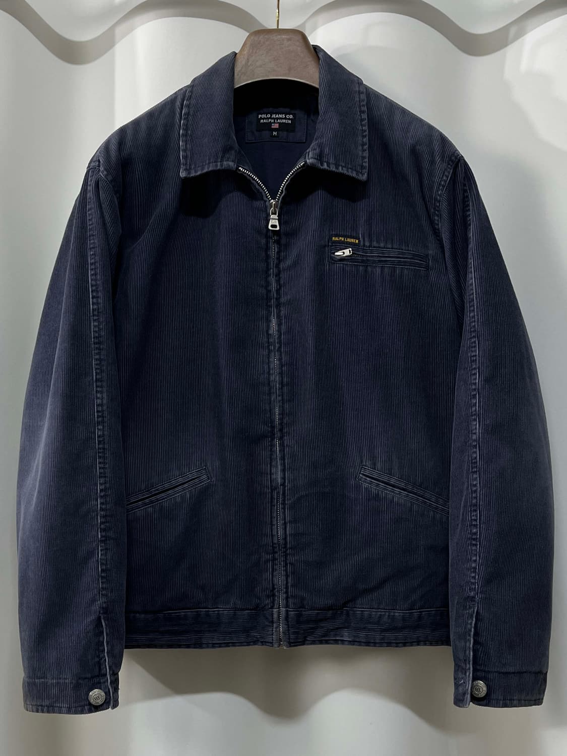 00's 폴로랄프로렌 퍼플네이비 91-b 디트로이트 코듀로이 트러커 자켓 상품이미지1