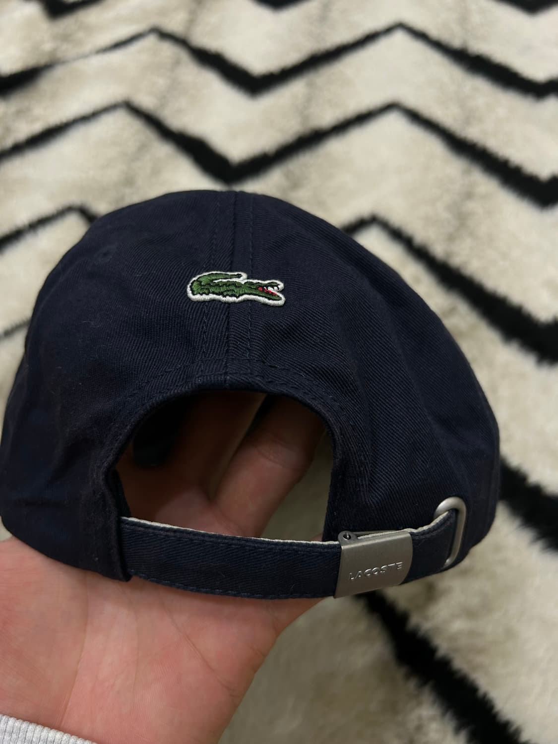 라코스테 헤리티지 코튼 캡/짙은네이비 상품이미지4