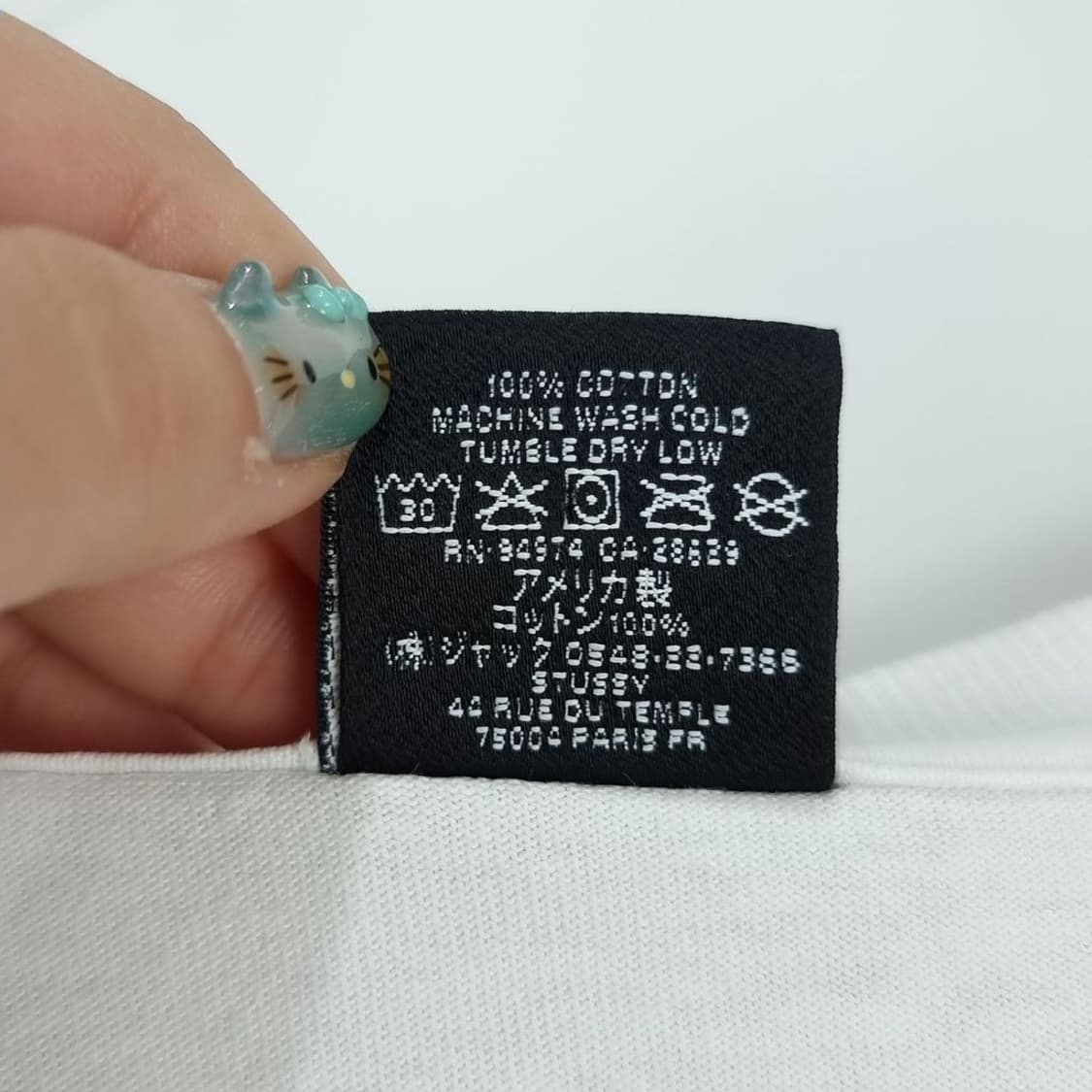 [스투시] 레터링 프린팅 오버핏 반팔티 P00942 상품이미지7