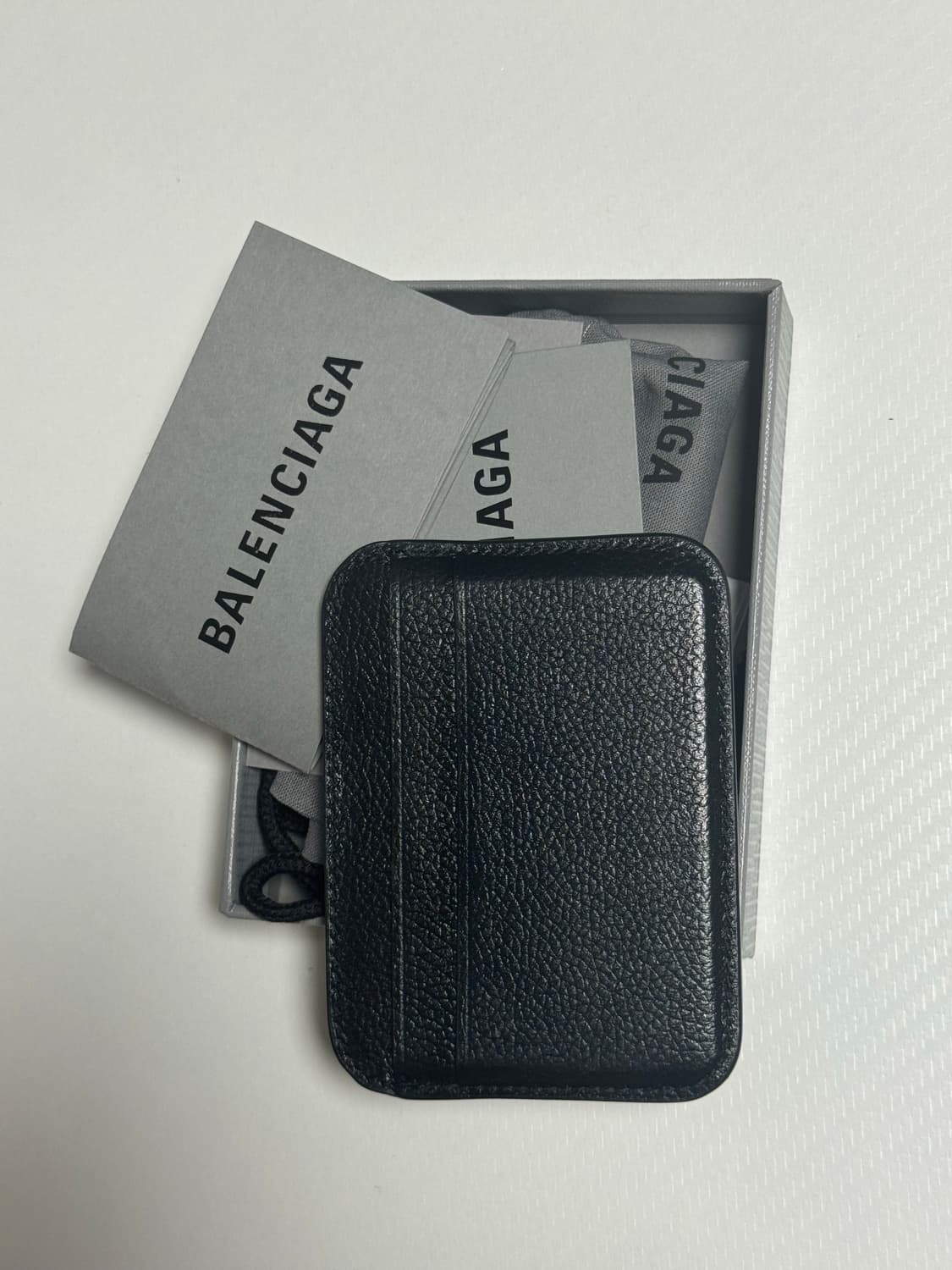 발렌시아가 카드지갑 블랙 풀박 상품이미지2