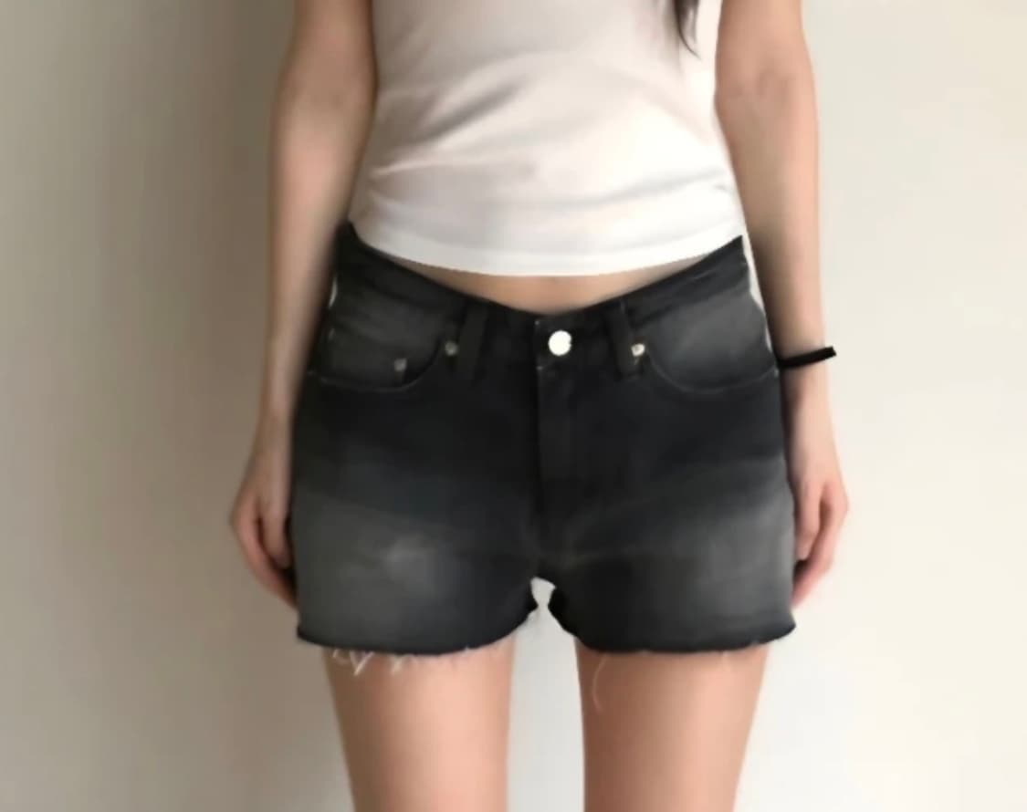 캘빈클라인 블랙 데님 숏팬츠 W25 상품이미지1