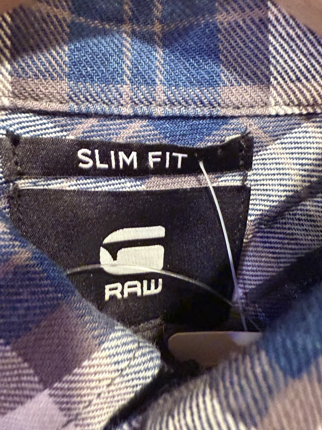 지스타 로우 네이비 체크셔츠 상품이미지2