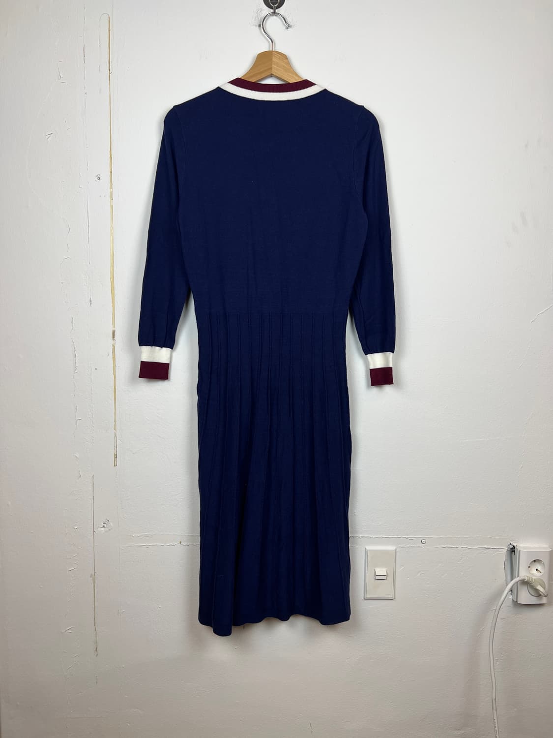 (데드스탁)JPN ONLISA 네이비 니트 롱 원피스 OS 상품이미지2