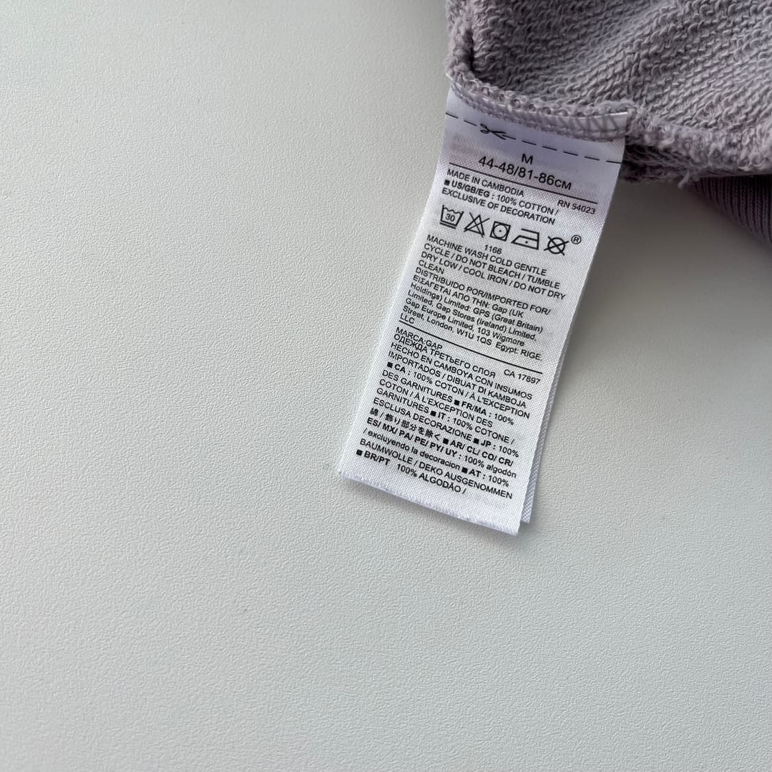 갭 루즈핏 연보라 스웻 후드 상품이미지6