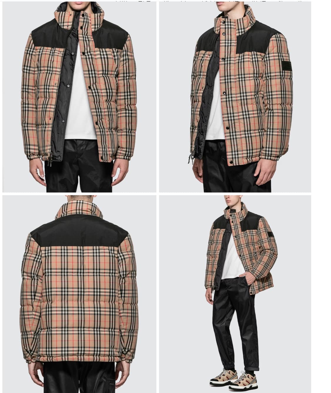 버버리 양면 패딩점퍼자켓 송민호 착용 상품이미지4