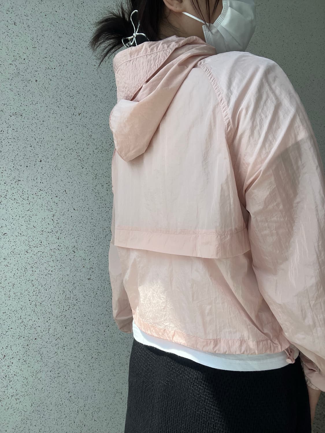 파르티멘토 우먼 시어 리본 셔링 후디 자켓 상품이미지7