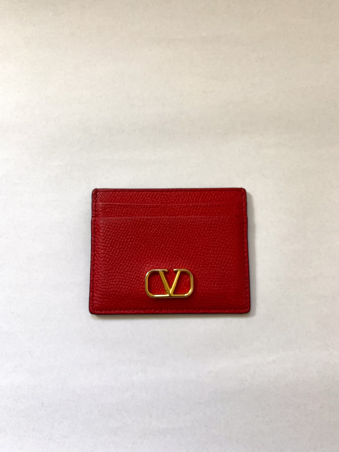 발렌티노 V 로고 가죽 카드홀더 상품이미지1