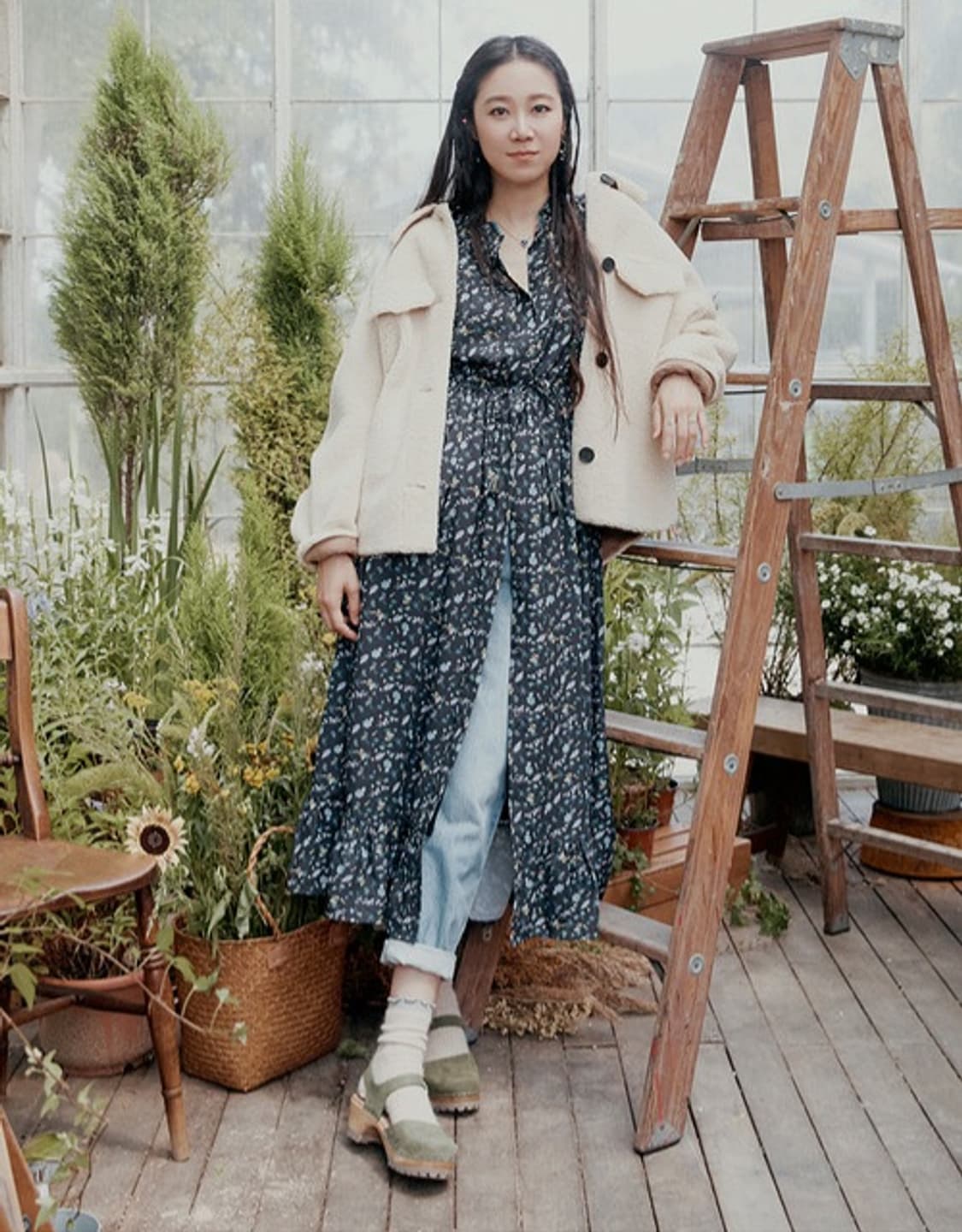 Thursday Island 써스데이아일랜드 오버핏 보아 무스탕 상품이미지2