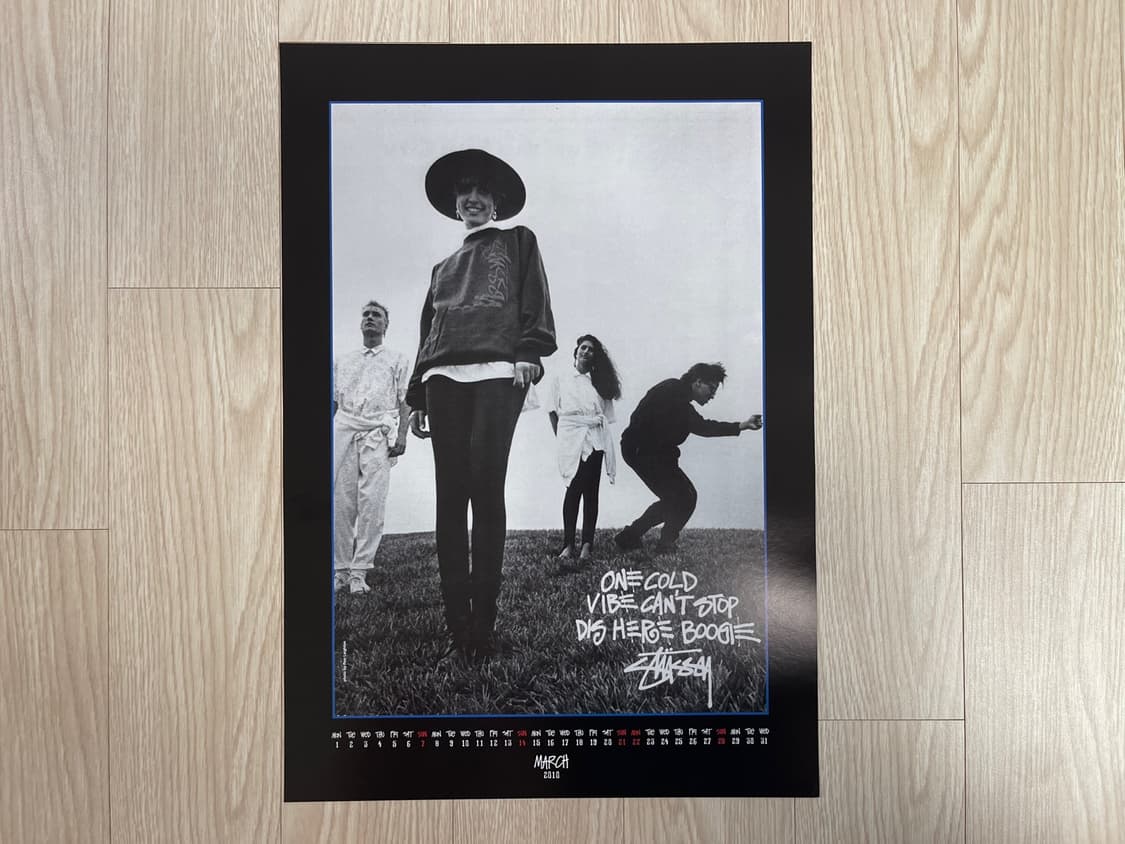 스투시 30주년 한정판 아트 포스터 캘린더 March 상품이미지2