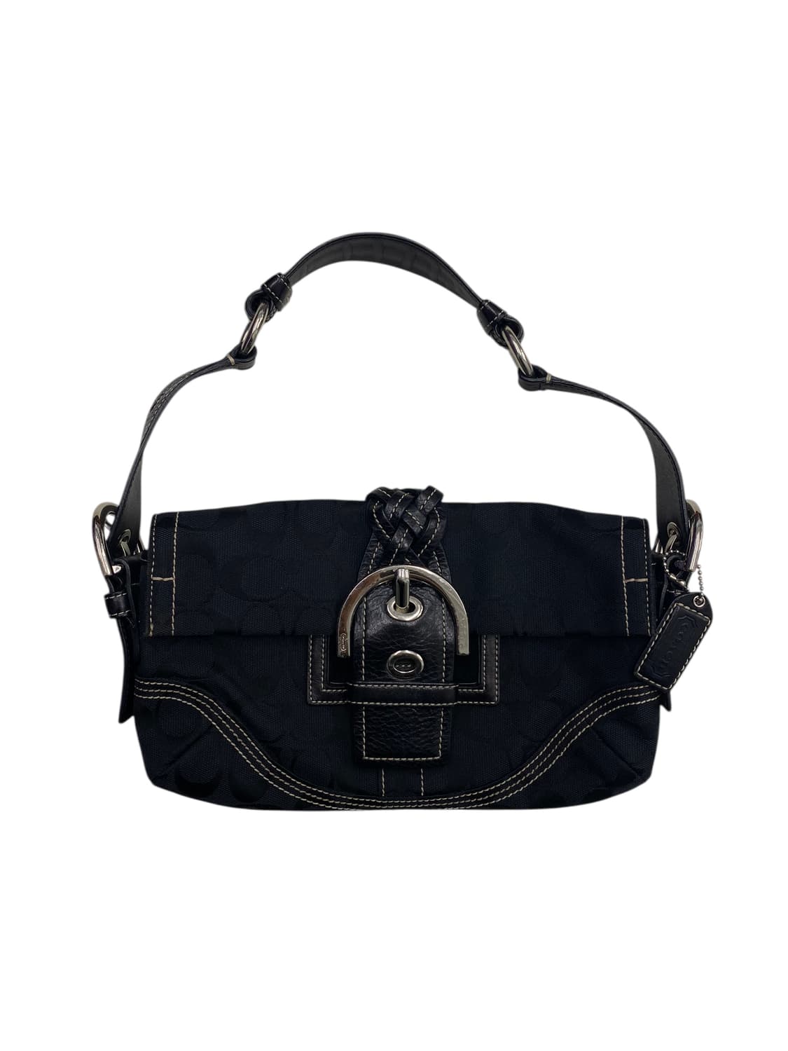 코치 y2k 블랙 바게트백 상품이미지1