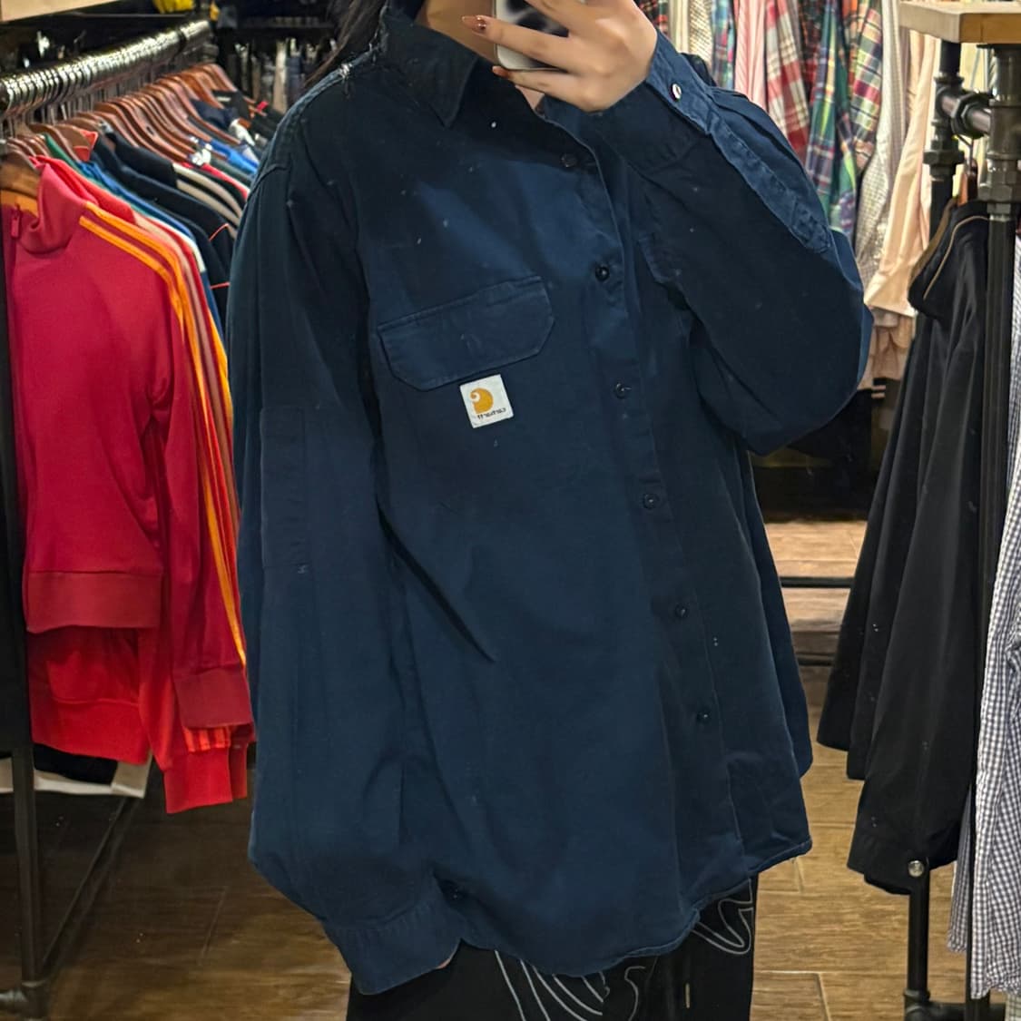 [HI] Carhartt 셔츠 네이비 상품이미지4