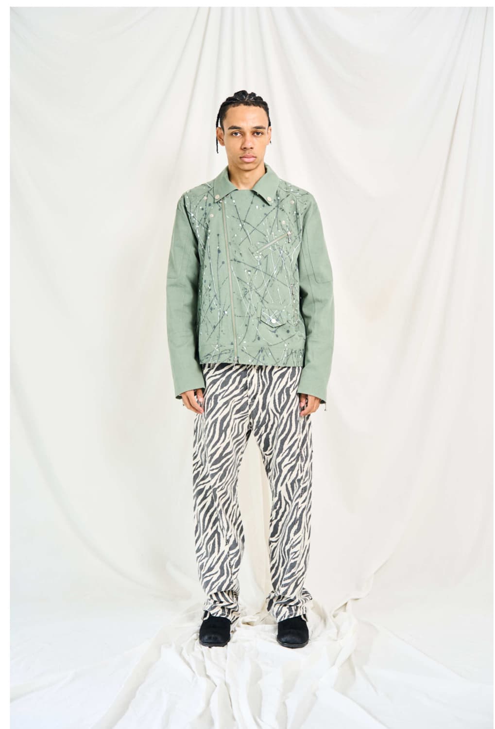 Wesken Painted Rider Jacket Olive 상품이미지3